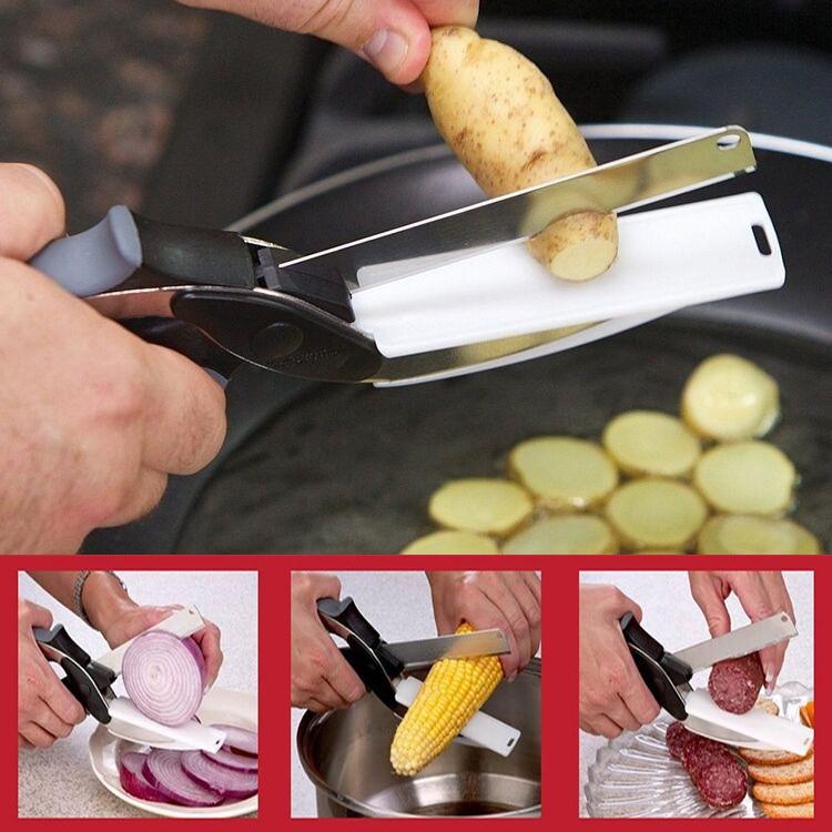 2 in 1 Kitchen Scissors & Board PeekWise