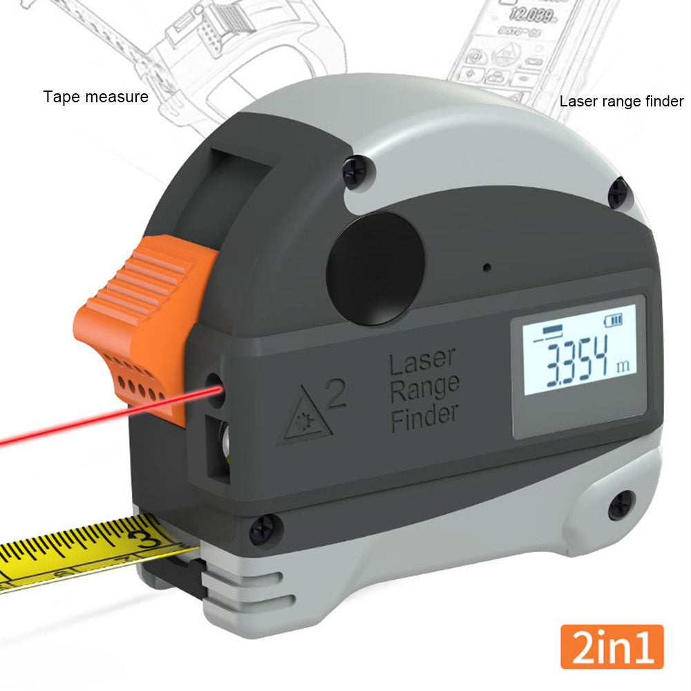 2 in 1 Laser Tape Measure PeekWise