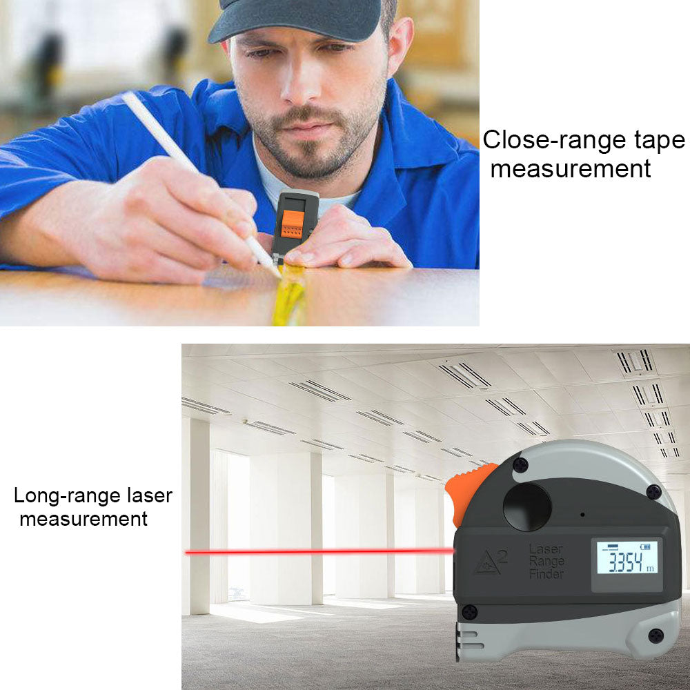 2 in 1 Laser Tape Measure PeekWise