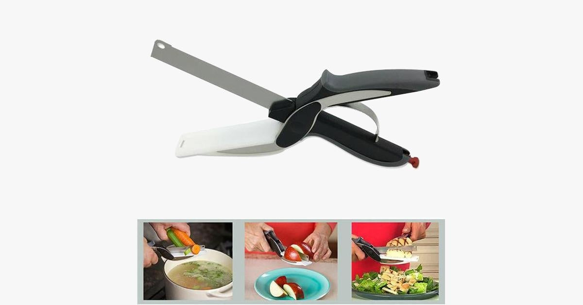 2 in 1 Stainless Steel Food Chopper with Comfort Handle - Chopping becomes smart PeekWise