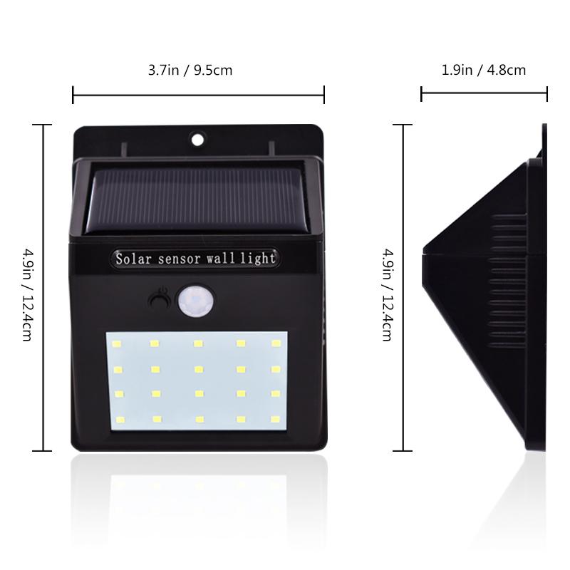 20/16 LEDs Solar Outdoor Light PeekWise