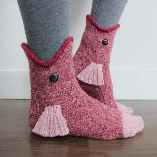 Knitted Crocodile Socks