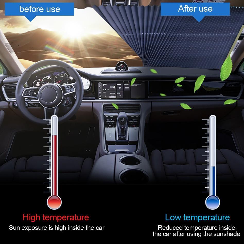 Retractable Car Windshield Sun Shade