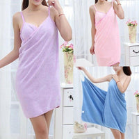 Thumbnail for Wearable Bathrobe Towel Dress - PeekWise