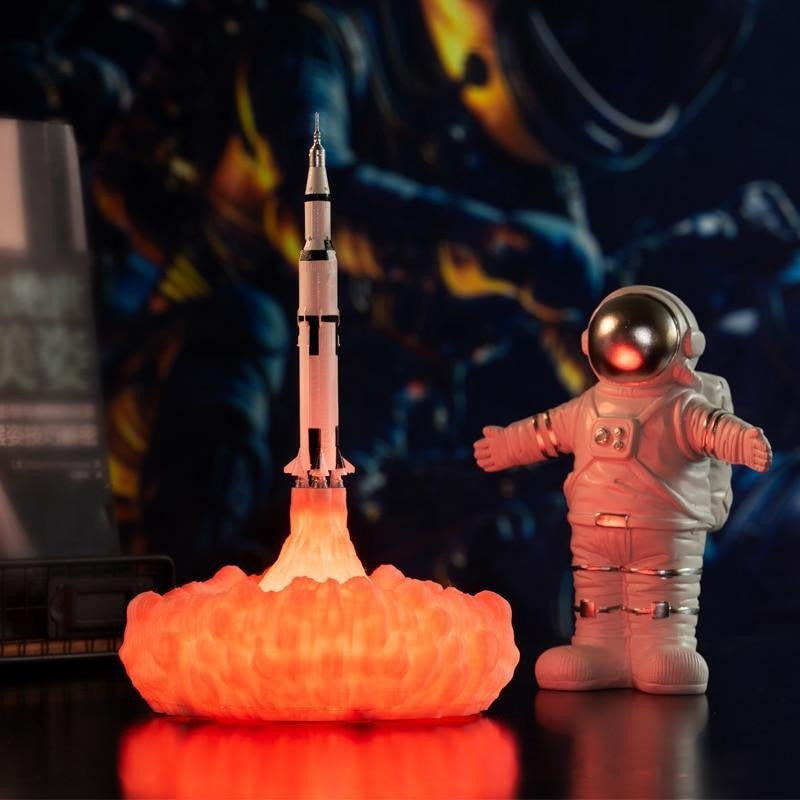 3D Rocket Space Shuttle Night Lamp - PeekWise