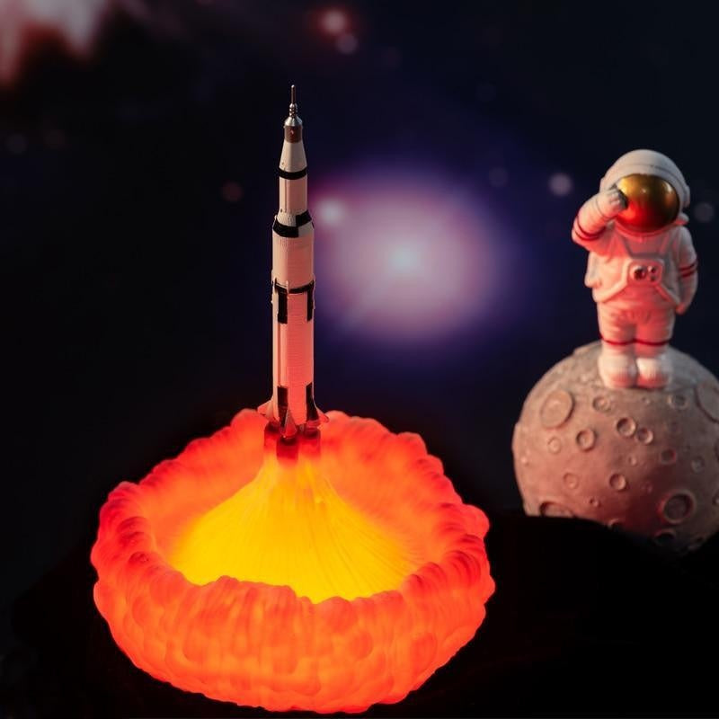 3D Rocket Space Shuttle Night Lamp - PeekWise