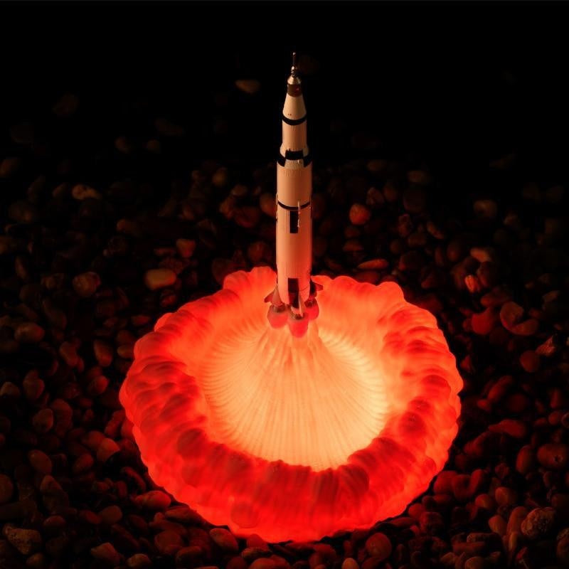 3D Rocket Space Shuttle Night Lamp - PeekWise