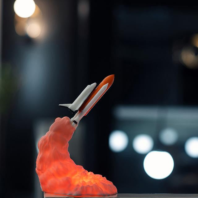 3D Rocket Space Shuttle Night Lamp - PeekWise