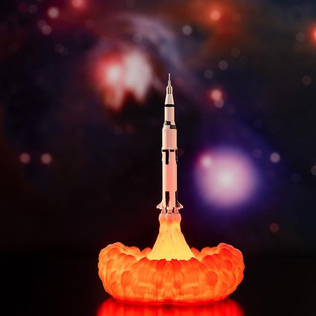 3D Rocket Space Shuttle Night Lamp - PeekWise