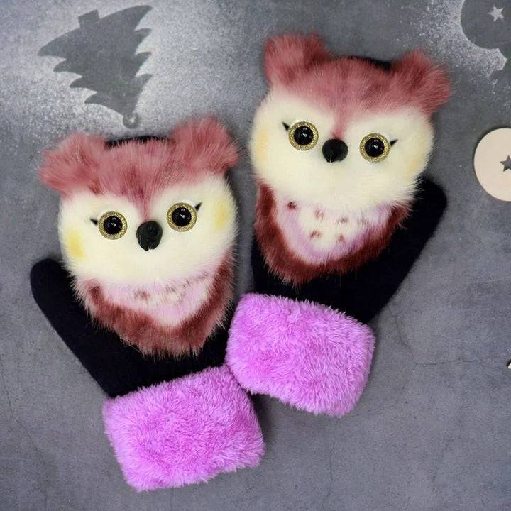 2022 new cartoon plush knitted gloves🌈 PeekWise