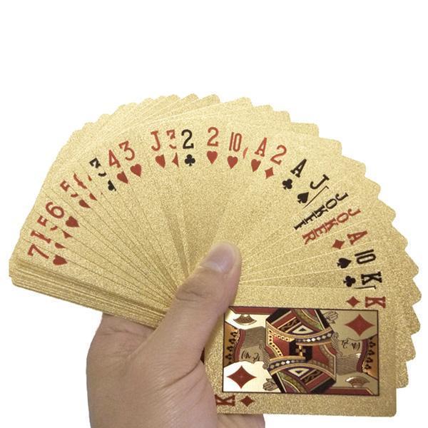 24K Gold Plated Poker Playing Cards