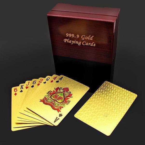 24K Gold Plated Poker Playing Cards