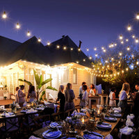 Thumbnail for 25FT Globe String Lights with Bulbs for Indoor/Outdoor Waterproof Connectable Hanging Lights for Backyard Porch Balcony Party Decor