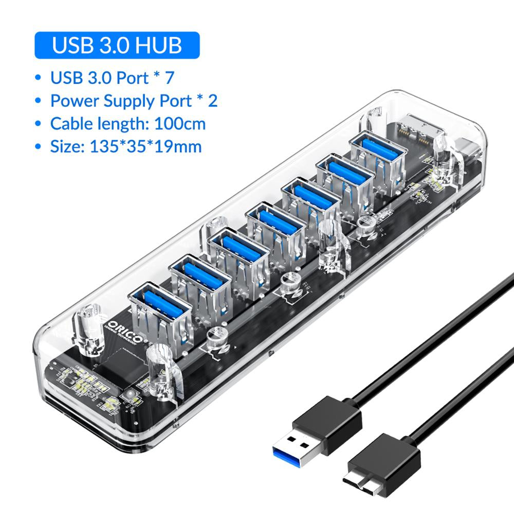 Transparent USB3.0 Hubs