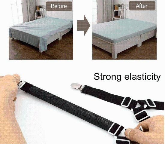 Bedsheet Suspender Straps Set PeekWise
