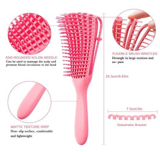 Flexible Detangler Hair Brush PeekWise