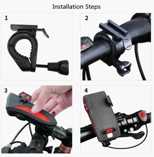 4-in-1 Multipurpose Bike Phone Mount