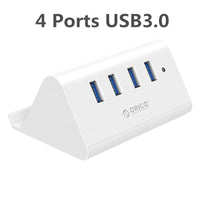 Thumbnail for 4-Port USB Hub with Phone Stand