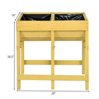 Thumbnail for Raised Wooden Planter with Liner