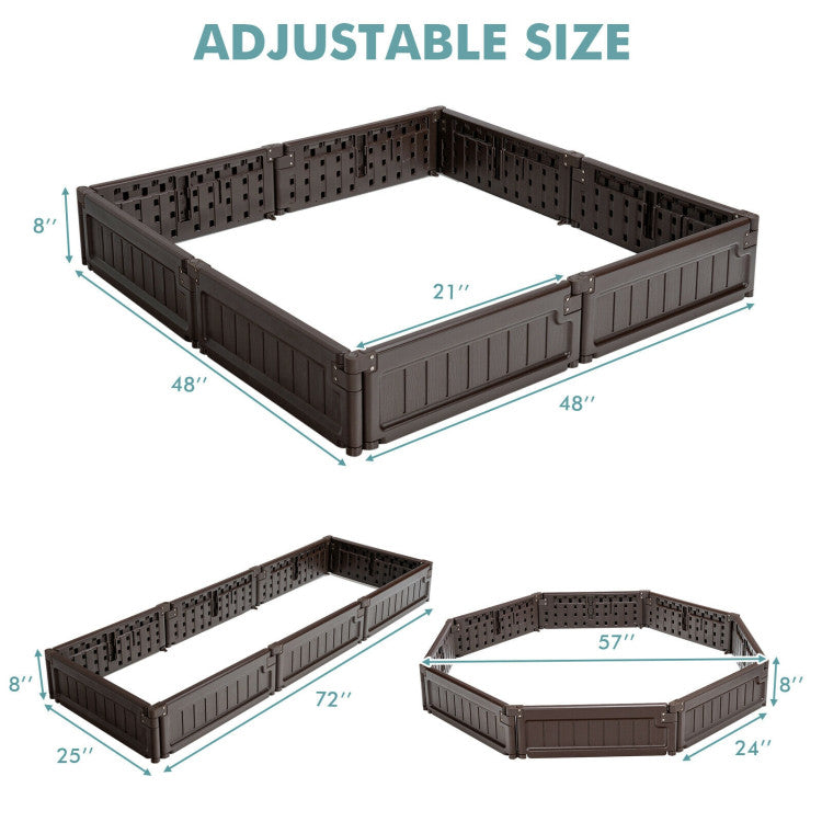 Raised Garden Bed with Open Bottom Design
