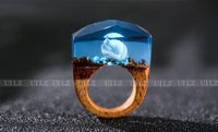 Thumbnail for Quanta - Blue Seashell Resin Ring