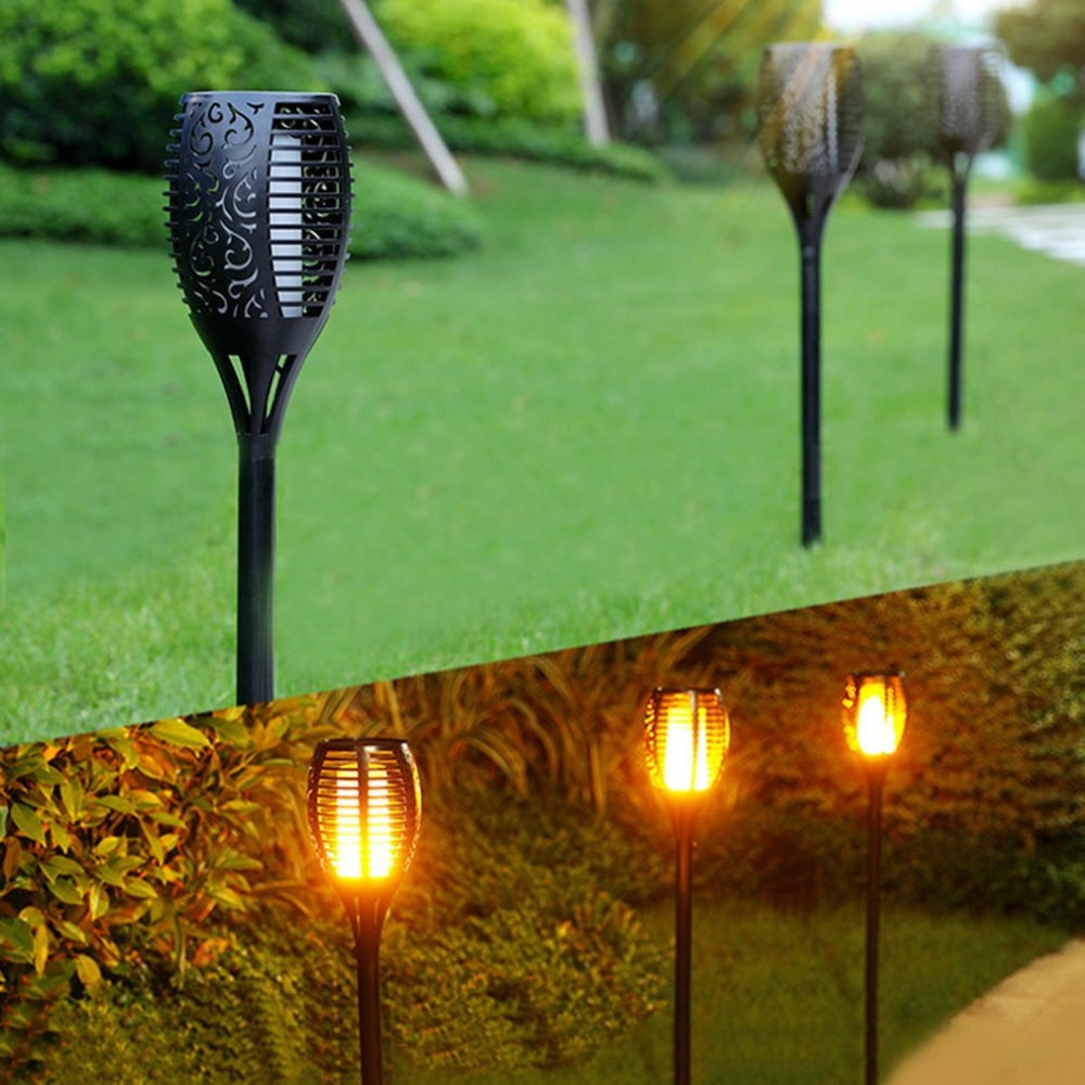 2 PCS Solar Led Torch Light Dancing Flame Edition