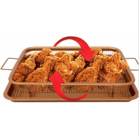 Thumbnail for Copper Air Frying Baking Pan PeekWise
