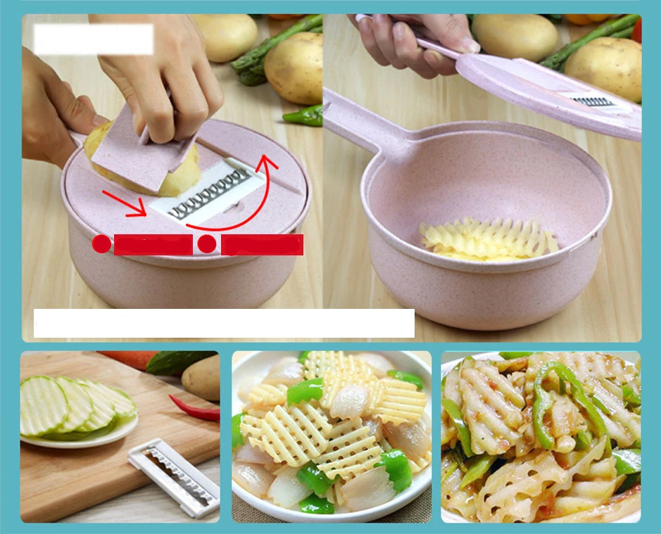 Mandoline 8 in 1 Vegetable Slicer