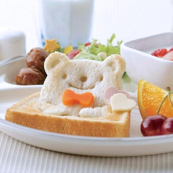 3-in-1 Panda Bear Frog Sandwich Cutter And Stamps