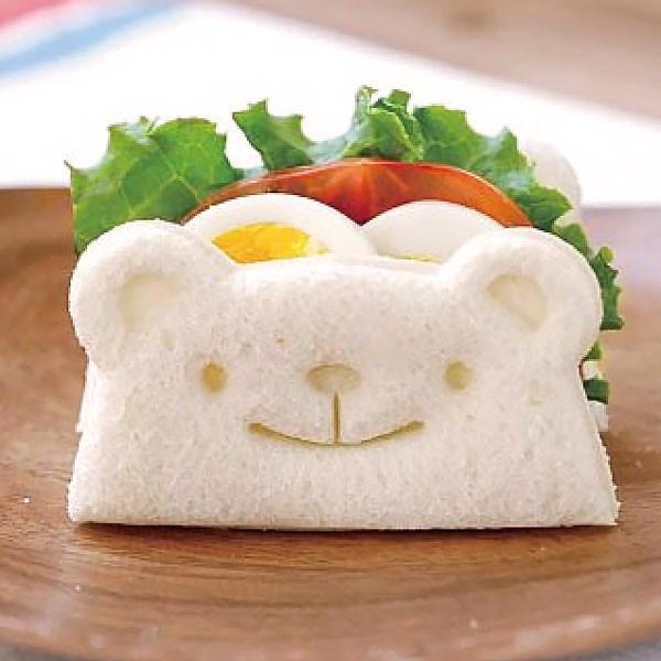 3-in-1 Panda Bear Frog Sandwich Cutter And Stamps