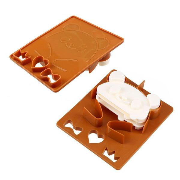 3-in-1 Panda Bear Frog Sandwich Cutter And Stamps