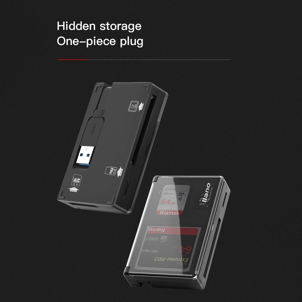 3 in 1 Memory Card Case & Card Reader