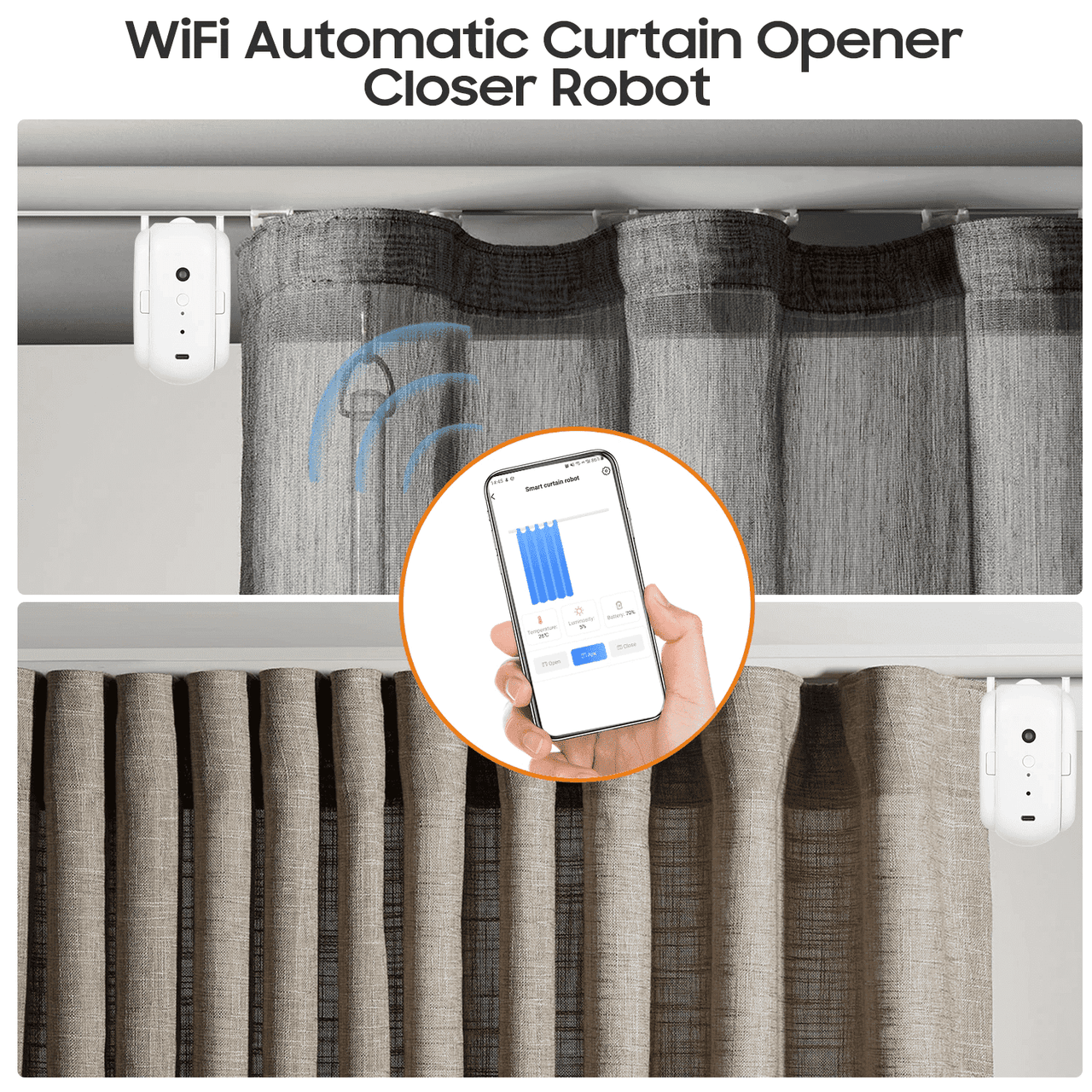 Automatic Curtain Opener PeekWise