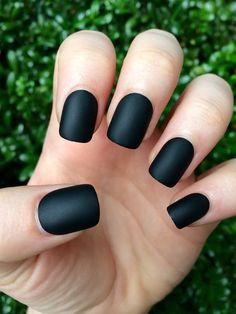 Midnight Matte Black Nail Polish