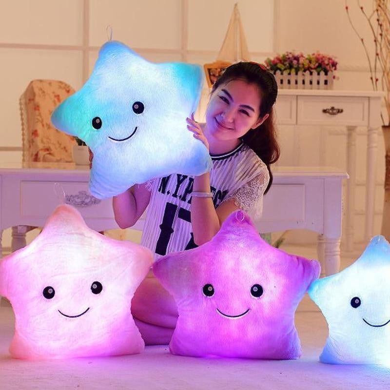 Twinkle Twinkle Glowing Star Pillow - PeekWise