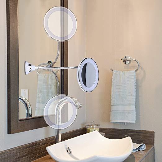 Bright LED Swivel Mirror PeekWise