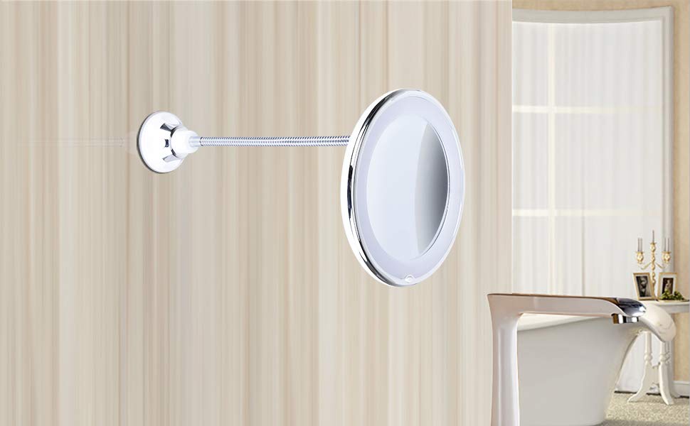 Bright LED Swivel Mirror PeekWise