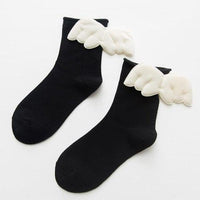 Thumbnail for 3D Angel Wings Crew Socks