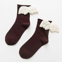 Thumbnail for 3D Angel Wings Crew Socks