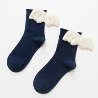Thumbnail for 3D Angel Wings Crew Socks