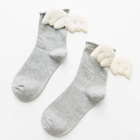 Thumbnail for 3D Angel Wings Crew Socks