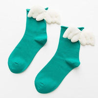 Thumbnail for 3D Angel Wings Crew Socks