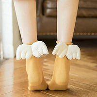 Thumbnail for 3D Angel Wings Crew Socks