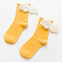 Thumbnail for 3D Angel Wings Crew Socks