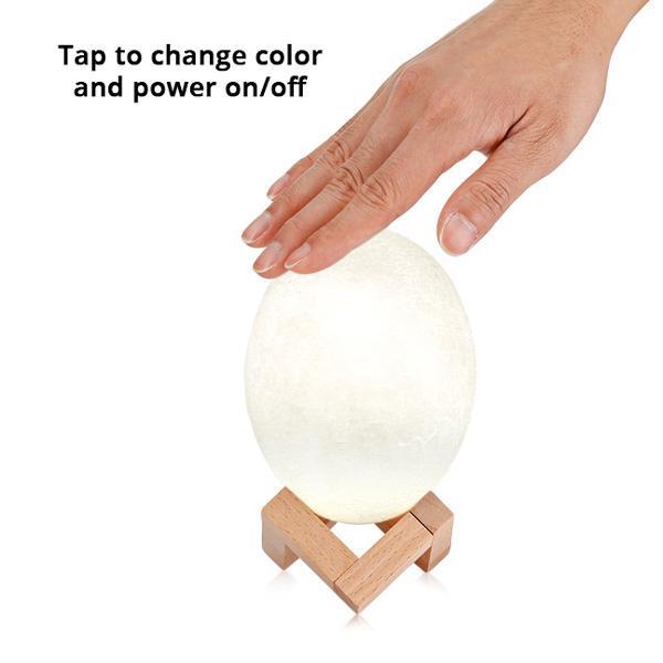 3D Dinosaur Egg Color Change Nightlight