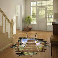 Thumbnail for 3D Optical Illusion Bridge Over Hole Floor Sticker