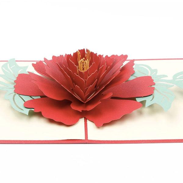 3D Pop Up Peony Greeting Card