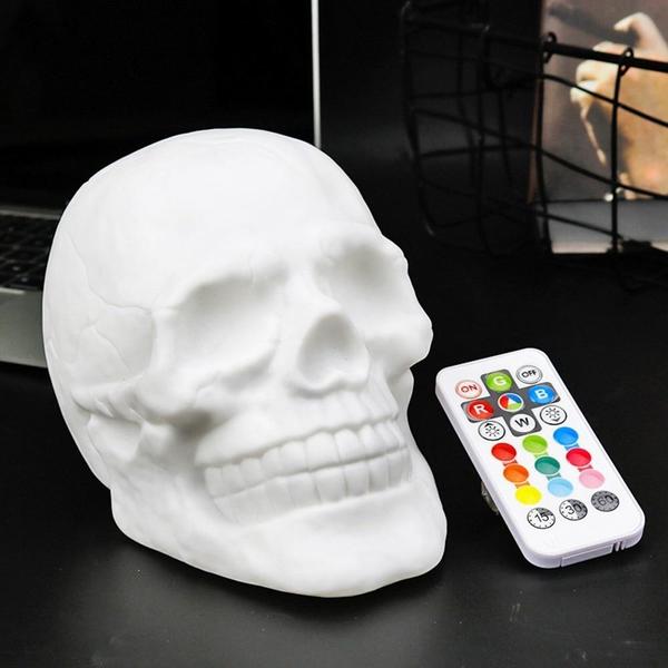 3D Skull Color Change Night Light