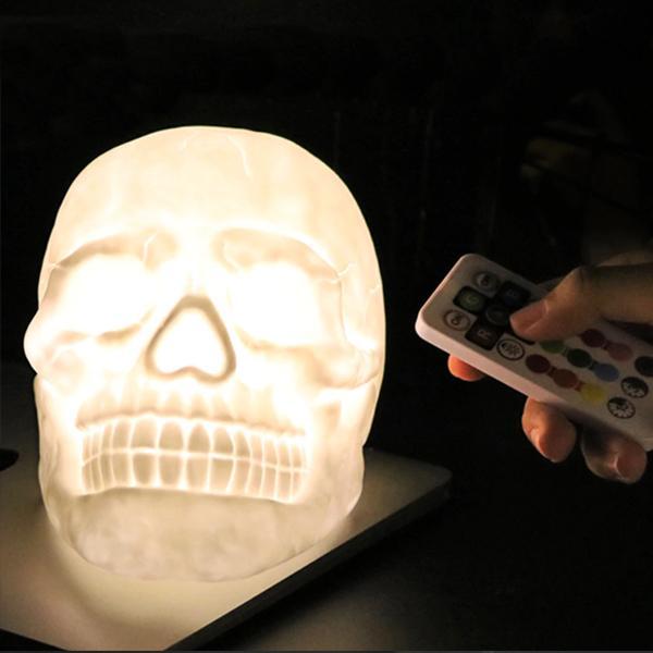 3D Skull Color Change Night Light