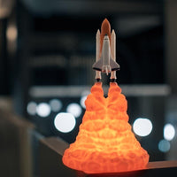 Thumbnail for 3D Rocket Space Shuttle Night Lamp - PeekWise